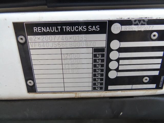 Suitcase Renault D 12.220 + SPECIAL LIFT + EURO 6