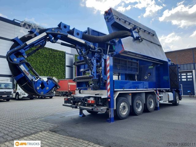 Vakuová cisterna MERCEDES-BENZ 3253 L AROCS 8X4 Saugbagger MTS DINO 12