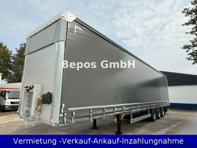 נגרר חצי פתוח עם ברזנט SCHMITZ CARGOBULL SCS 24/L-13.62 Mega-Verbreiterbahr -Lift,E-Rad