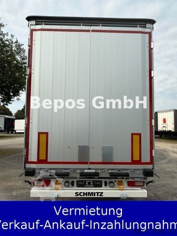 נגרר חצי פתוח עם ברזנט SCHMITZ CARGOBULL SCS 24/L-13.62 Mega-Verbreiterbahr -Lift,E-Rad