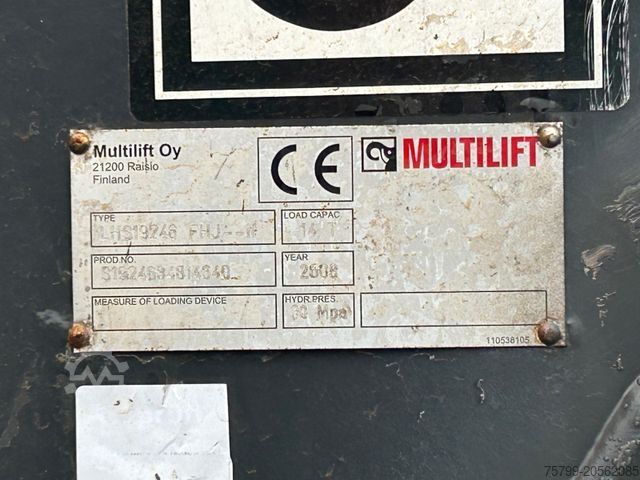 Āķa konteineru automašīna MERCEDES-BENZ 1824 Axor Abroller mit Schneeschild und Streuer