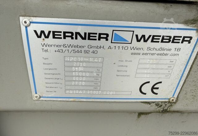 2016 Werner MPC 18 контейнер с кука (куков контейнер) Sonstige Werner MPC 18 Hakenpressmulde