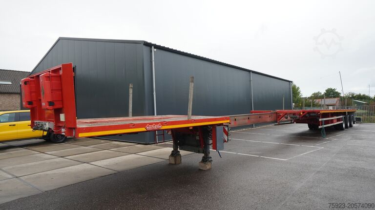 Trailer til platform Nooteboom 3 AXLE FLATBED 3X EXTENDABLE TRAILER 43.95mtr T...