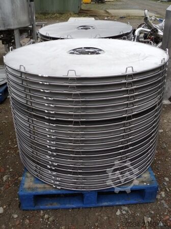 70 mp, 1850 litri, Schenk frunză orizontală, filtru de frunze sub presiune cu rezervor vertical Schenk ZHF-S70-Z-C3