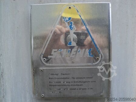 70 mp, 1850 litri, Schenk frunză orizontală, filtru de frunze sub presiune cu rezervor vertical Schenk ZHF-S70-Z-C3