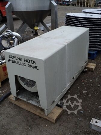 70 mp, 1850 litri, Schenk frunză orizontală, filtru de frunze sub presiune cu rezervor vertical Schenk ZHF-S70-Z-C3