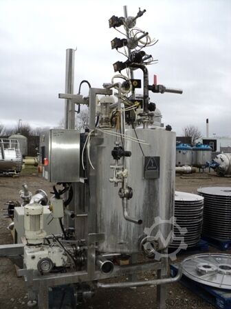 70 mp, 1850 litri, Schenk frunză orizontală, filtru de frunze sub presiune cu rezervor vertical Schenk ZHF-S70-Z-C3