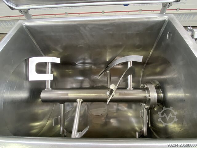 200 Litre Kemutec Kek Model 200EC Stainless Steel Jacketed Ribbon Blender. KEMUTEC 200EC