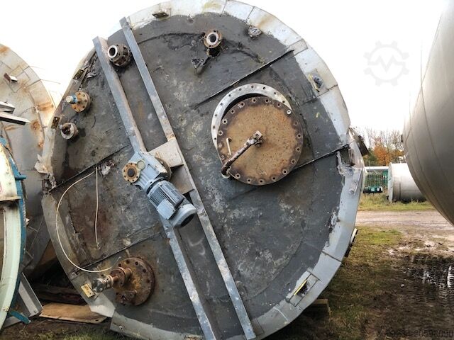 55,000 Litre 304 Stainless Steel Vertical Mixing Tank, 3370mm Dia x 6165mm Straight Side 55,000 LITRE