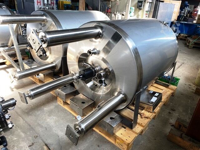 830-litrová vertikálna nerezová nádrž AISI 316L s plášťom, aseptická tlaková skladovacia nádoba SCHWARTE-MILFOR SP. Z. O. O. 830 Liters