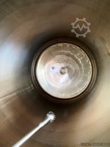 830-litrová vertikálna nerezová nádrž AISI 316L s plášťom, aseptická tlaková skladovacia nádoba SCHWARTE-MILFOR SP. Z. O. O. 830 Liters