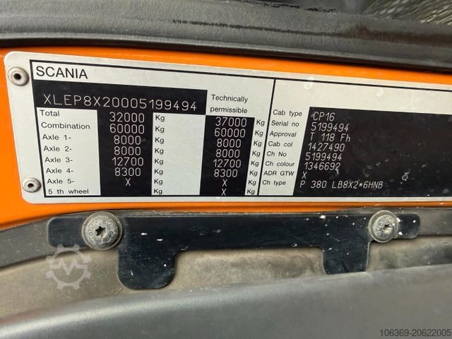 Вакуумная автоцистерна SCANIA P380 8x2*6 Hvidtved Larsen Flexline 414