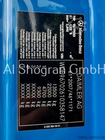 Fahrgestell mit Fahrerhaus Mercedes-Benz Atego 1318 4x2/Euro 6/Schaltung/Klima/1218