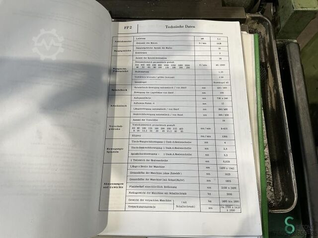 Glodalica Deckel MAHO FP2 Deckel MAHO FP2