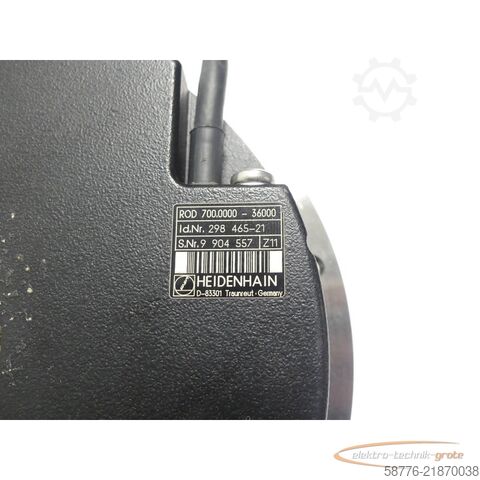 Component Heidenhain ROD 700 .  Drehgeber ID: 298 465-21 SN: 9904557