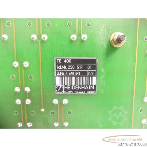 Στοιχείο Heidenhain TE 400 Bedienfeld ID: 250 517  SN: 4648841
