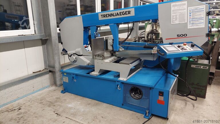Hydraulic horizontal double miter bandsaw TRENNJÄGER-WAGNER TEBA 500 DGHA