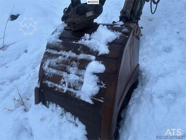 Koparka gąsienicowa Åkerman EC200 excavator with 2 buckets. SEE VIDEO.