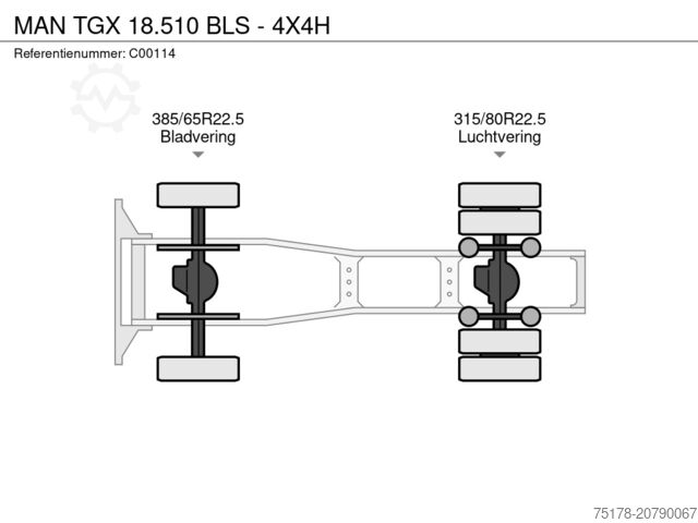 معيار SZM MAN TGX 18.510 BLS - 4X4H