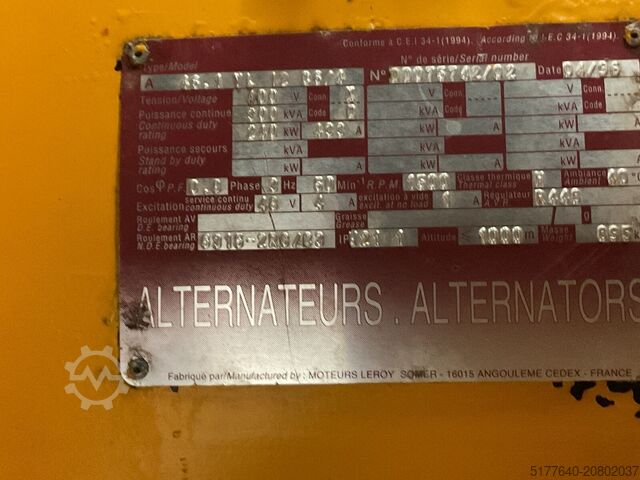 Agregat Cummins NT855G6, 300 KVA