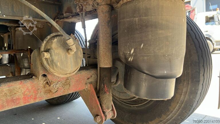 Platformos priekaba Groenewegen DRO 12 27 (TAMBOURS / DRUM BRAKES / BELGIAN TRA...