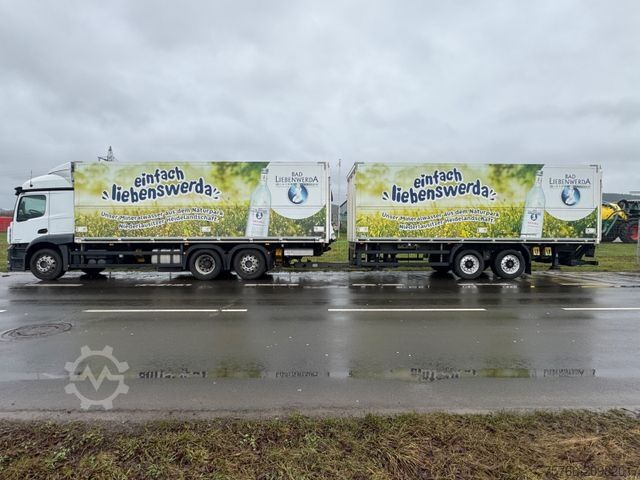 पेय ट्रक MERCEDES-BENZ ACTROS 2540 L/ 2 x LBW / LENKACHSE / KOMPLETTZUG