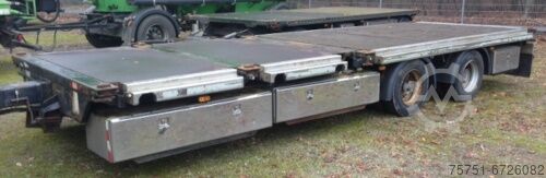 Reboque aberto Plattform-Tandem 16t Containerverriegelung