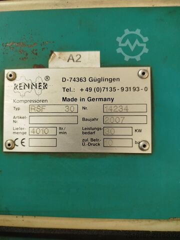 স্ক্রু কম্প্রেসর Renner RSF1-30