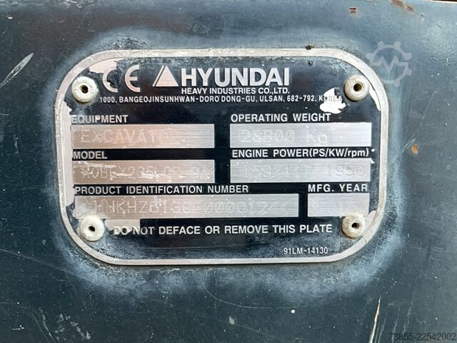 Excavator pe şenile Hyundai Robex 235 LCR-9A
