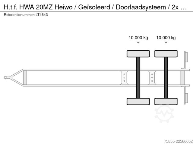  H.t.f. HWA 20MZ Heiwo / Geïsoleerd / Doorlaadsysteem /...