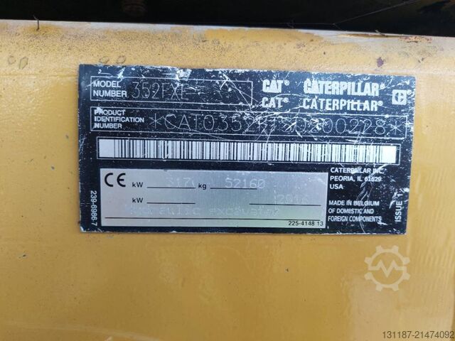 Koparka gąsienicowa CAT 352FLXE MHD (17m demolition)