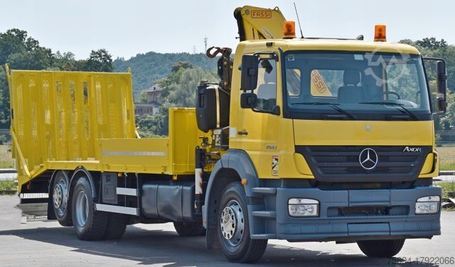 Démolisseur MERCEDES-BENZ AXOR 2533 ABSCHLEPPWAGEN 7,50 m + FASSI F150A.22