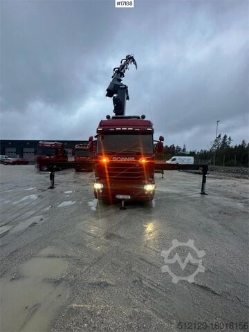รถเครน Scania R580 crane truck w/ 78 t/m Palfinger crane. Jib, w