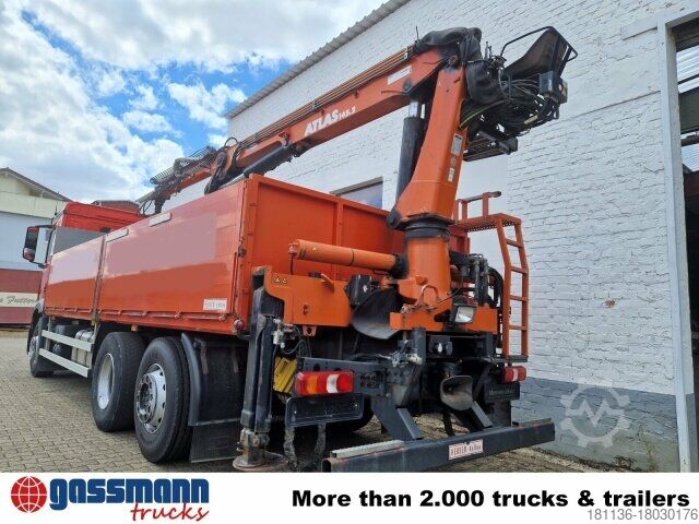 Kamion sa ravnom platformom Mercedes-Benz Arocs 2545 L/6x2/4, Atlas Kran, 145.2-A19 VB,