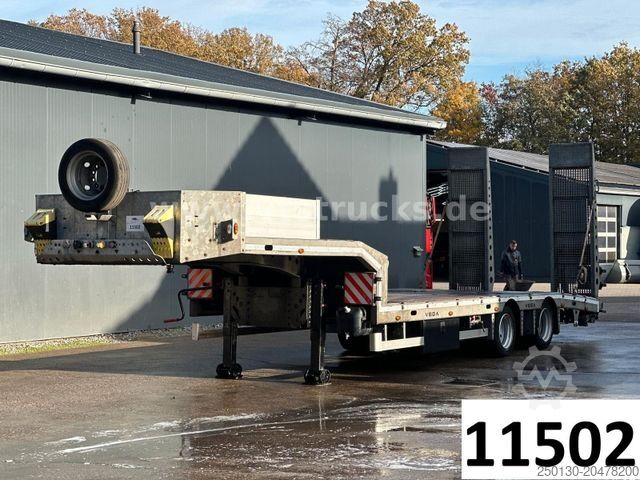 Semirremolque de plataforma baja Özsan VEGA 2Achs Tieflader Rampen