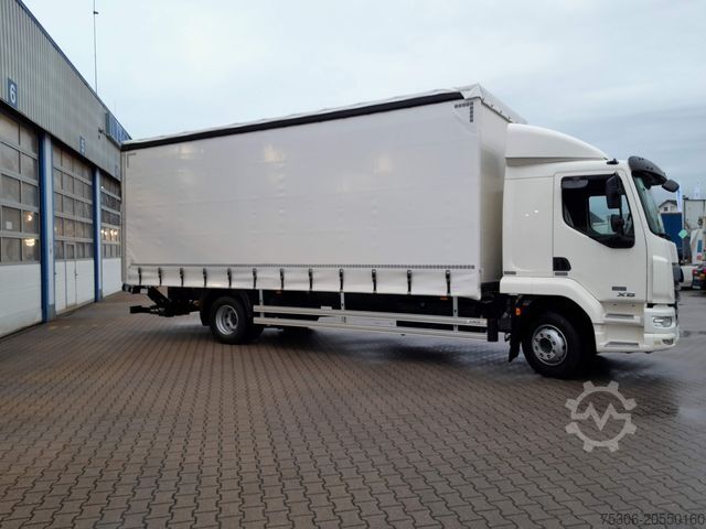Camião plataforma com lona DAF FA XB 290 16t Junge Curtainsider