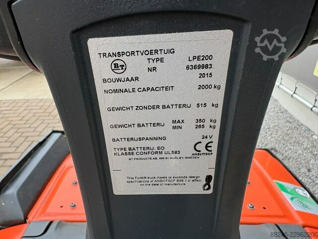 VS-23157 Elektrische meerijd palletwagen BT LPE200 BT LPE200