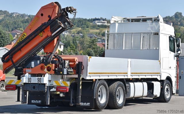 Kamyon üzerine monteli vinç DAF XF 530 Pritsche 6,30 m + PK 15500 * TOPZUSTAND