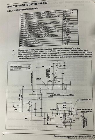 Gear Shaping Machine PFAUTER PSA 300