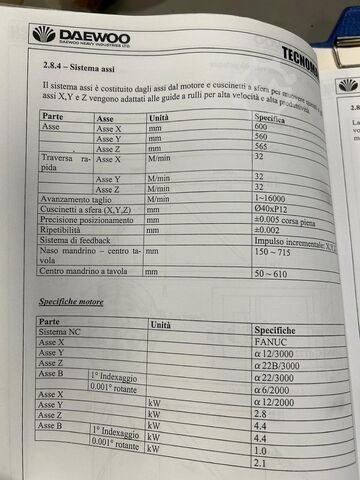 Horizontal machining center DOOSAN ACE 400HC