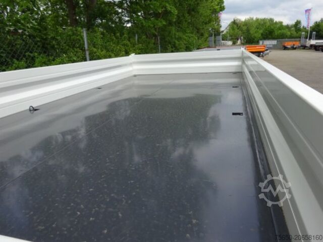 Remolque volquete Möslein TTD 11 Weiß  neuer Tandem 3- Seitenkipper Tieflader-- Neufahrzeug --