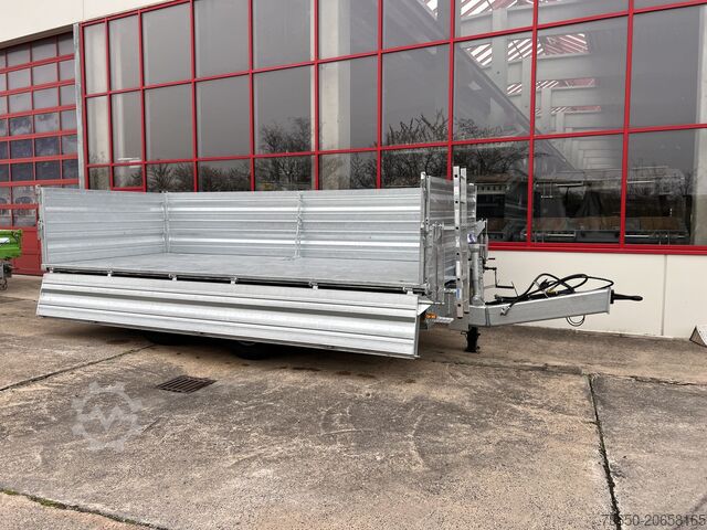 Remolque volquete Möslein TTD 19 AB 19 t Tandem 3 Seiten Kipper TiefladerAufsatzbordwänden-- Neufahrzeug --