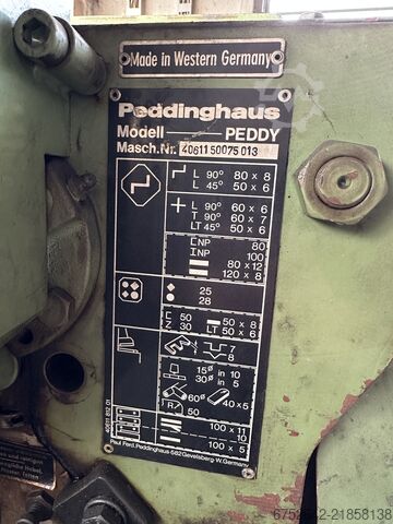 Foarfecă pentru oțel de secțiune Peddinghaus PEDDY Profilstahlschere + Stanzmaschine