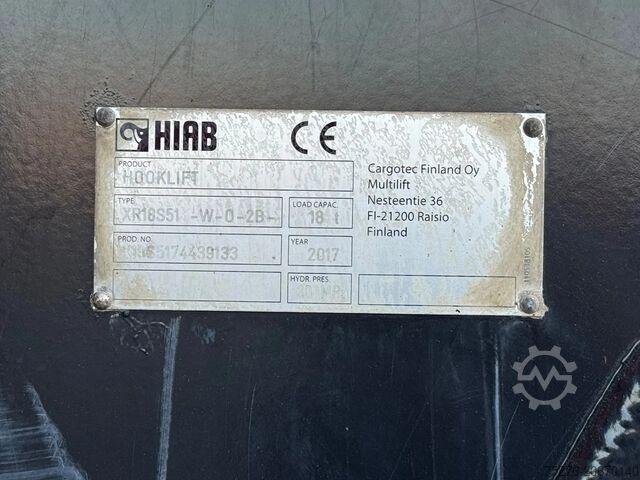 Система крюкових кронштейнів MAN TGS 33.500 BB 6x4 Hooklift Euro 6