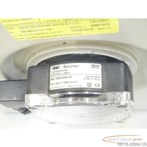 Motor Siemens Siemens 1GH5162-0GH40-6HU3 - Z SN:4L84245701001 - generalüberholt! -