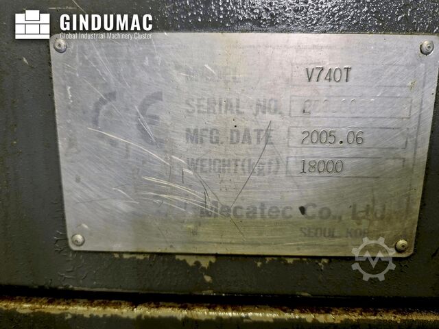 Vertical Turning Machine DOOSAN V740T