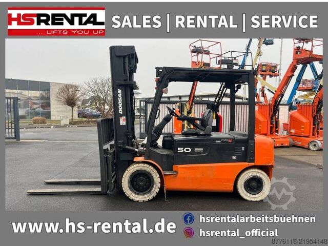 Gaffeltruck Doosan B50X5 5T 6m Triplex non-marking (1841)
