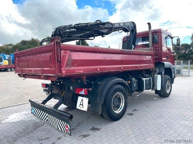Трехсторонний самосвал MAN TGA 18.310/HIAB 111 HIDUO/Funk/Meiller/4x4