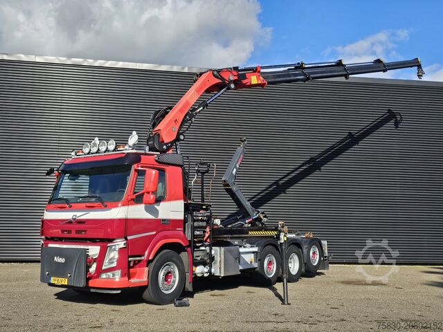 Система крюкообразных рычагов Volvo FM 420 8x2 / HIAB HOOKLIFT + 30 t/m CRANE - KRAN