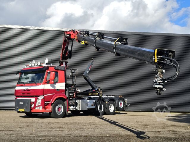 Система крюкообразных рычагов Volvo FM 420 8x2 / HIAB HOOKLIFT + 30 t/m CRANE - KRAN